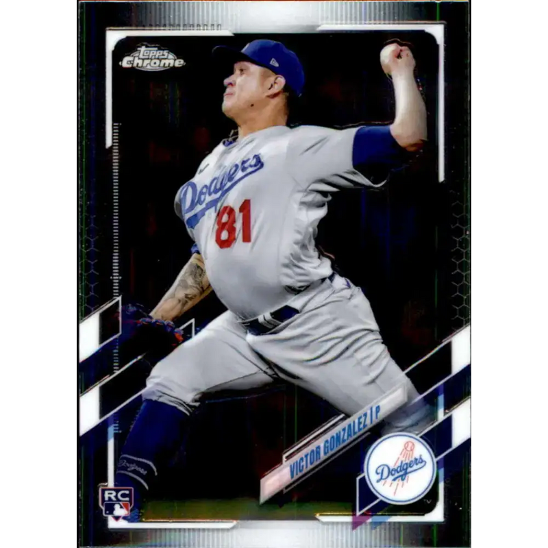 2021 Topps Chrome Update #USC14 Victor Gonzalez NM-MT RC Rookie Los Angeles Dodgers Baseball Card - Baseball Card Single
