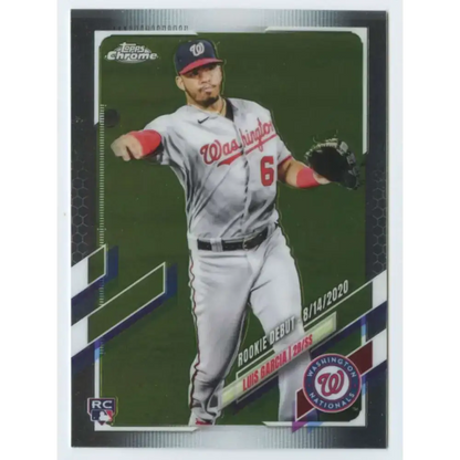 2021 Topps Chrome Update #USC28 Luis Garcia NM-MT RC Rookie Washington Nationals Baseball Card - Trading Card
