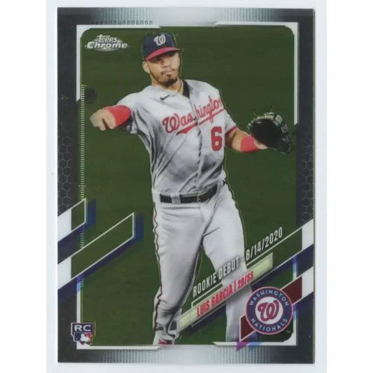 2021 Topps Chrome Update #USC28 Luis Garcia NM-MT RC Rookie Washington Nationals Baseball Card - Trading Card