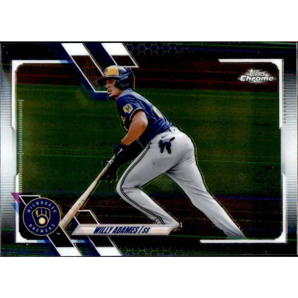 2021 Topps Chrome Update #USC36 Willy Adames NM-MT Milwaukee Brewers Baseball Card - Trading Cards