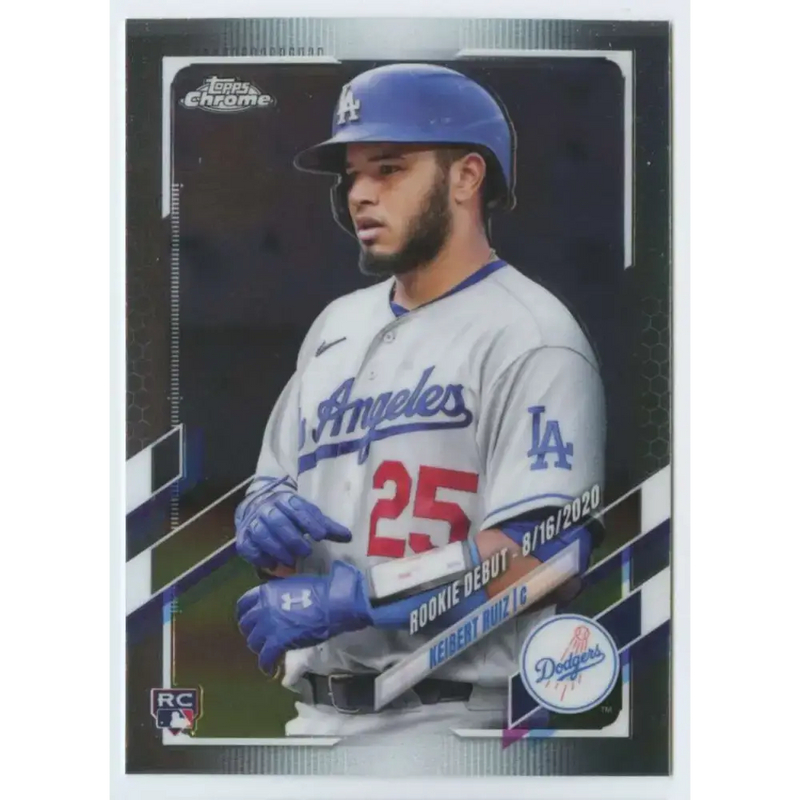 2021 Topps Chrome Update #USC47 Keibert Ruiz NM-MT RC Rookie Los Angeles Dodgers Baseball Card - Baseball Card Single
