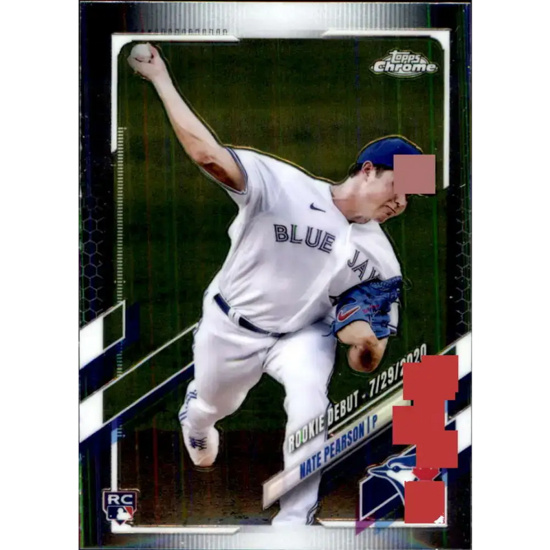 2021 Topps Chrome Update #USC48 Nate Pearson NM-MT RC Rookie Toronto Blue Jays Baseball Card - Baseball Card Single