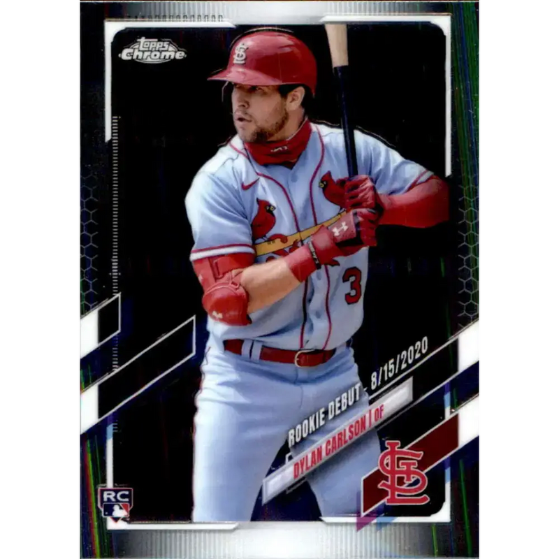2021 Topps Chrome Update #USC54 Dylan Carlson NM-MT RC Rookie St. Louis Cardinals Baseball Card - Baseball Card Single