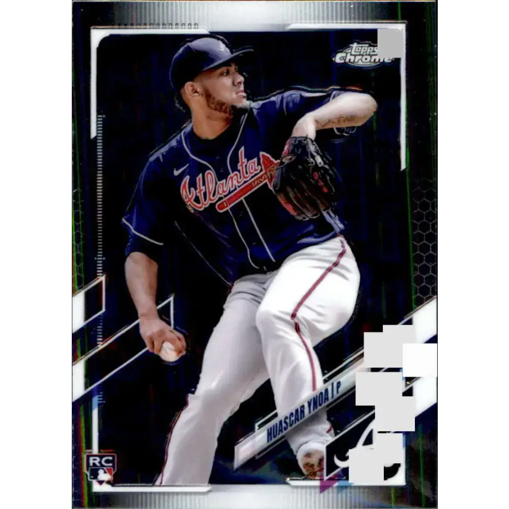 2021 Topps Chrome Update #USC56 Huascar Ynoa NM-MT RC Rookie Atlanta Braves Baseball Card - Baseball Card