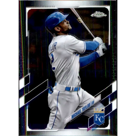 2021 Topps Chrome Update #USC61 Michael Taylor NM-MT Kansas City Royals Baseball Card - Baseball Card