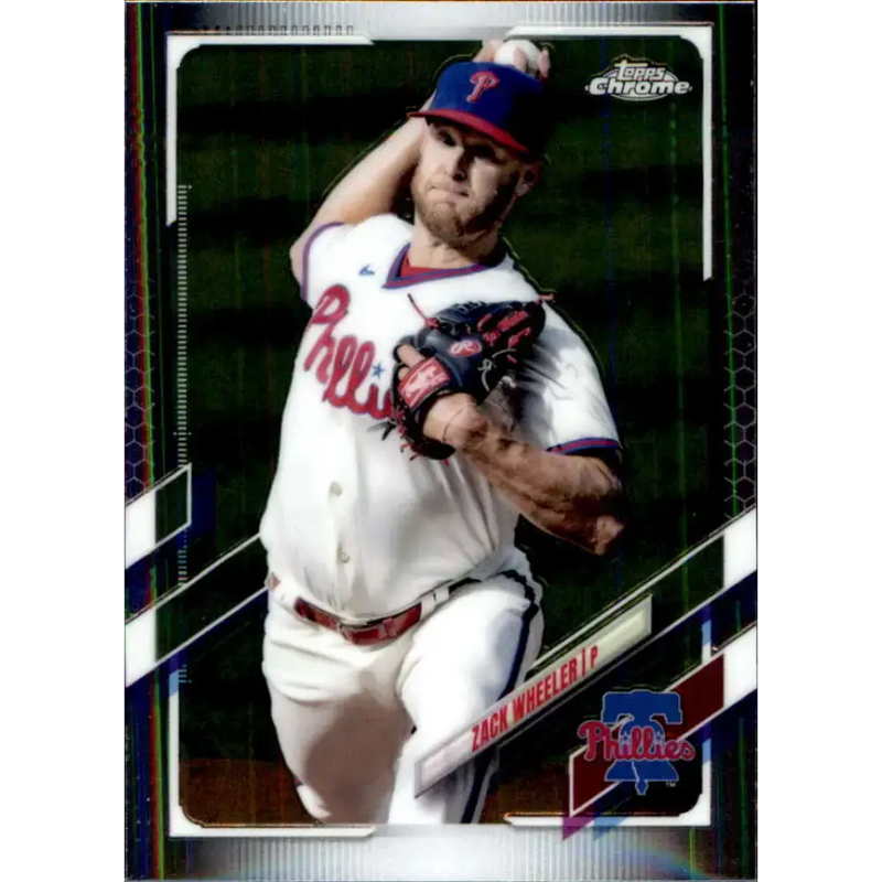 2021 Topps Chrome Update #USC67 Zack Wheeler NM-MT Philadelphia Phillies Baseball Card - Baseball Card Single