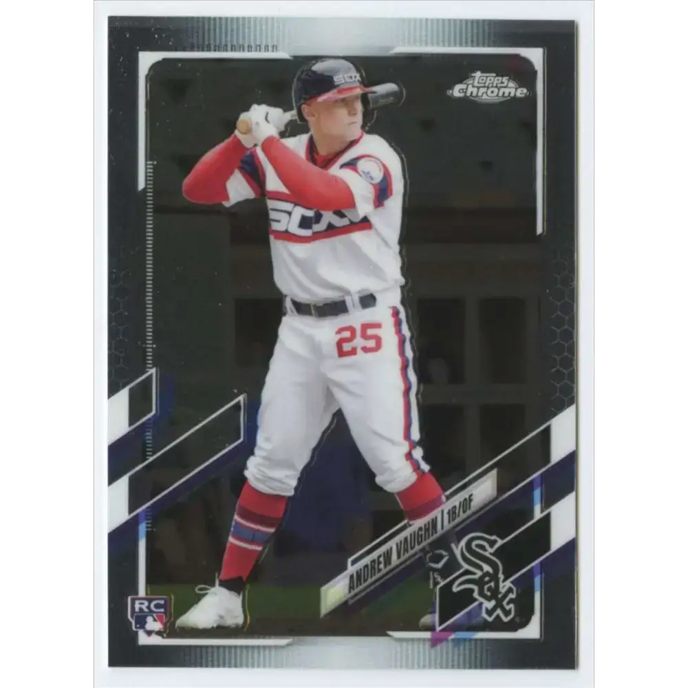 2021 Topps Chrome Update #USC72 Andrew Vaughn NM-MT RC Rookie Chicago White Sox Baseball Card - Baseball Card