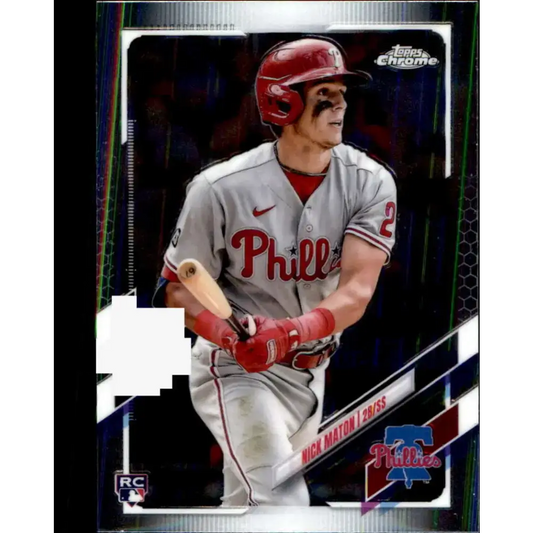 2021 Topps Chrome Update #USC77 Nick Maton NM-MT RC Rookie Philadelphia Phillies Baseball Card - Baseball Card