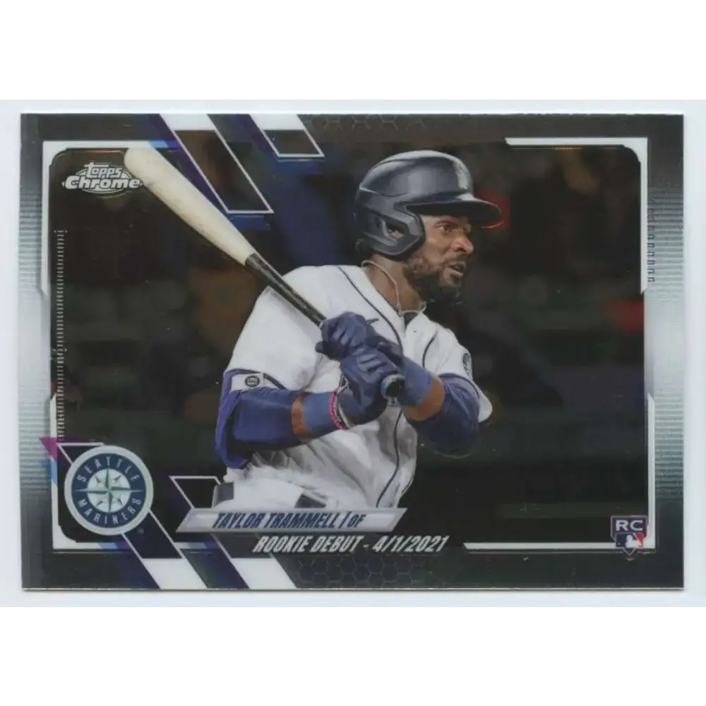 2021 Topps Chrome Update #USC8 Taylor Trammell NM-MT RC Rookie Seattle Mariners Baseball Card - Baseball Card