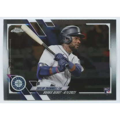 2021 Topps Chrome Update #USC8 Taylor Trammell NM-MT RC Rookie Seattle Mariners Baseball Card - Baseball Card