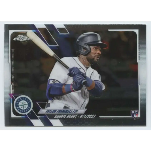 2021 Topps Chrome Update #USC8 Taylor Trammell NM-MT RC Rookie Seattle Mariners Baseball Card - Baseball Card