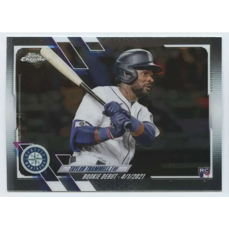 2021 Topps Chrome Update #USC8 Taylor Trammell NM-MT RC Rookie Seattle Mariners Baseball Card - Baseball Card Single