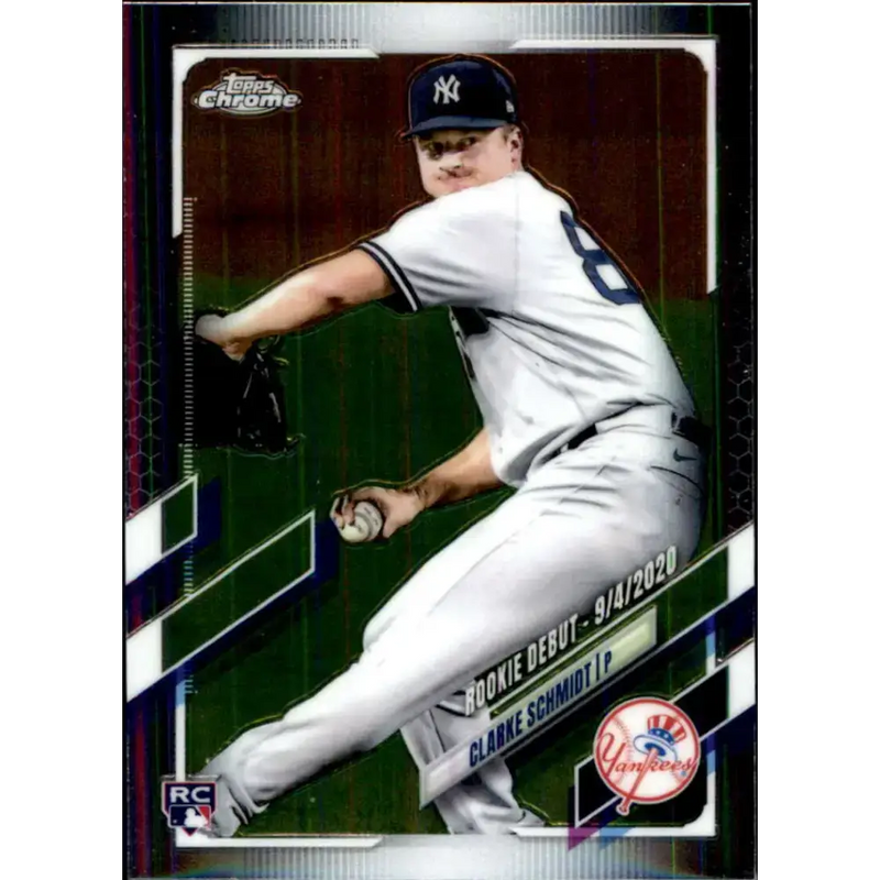 2021 Topps Chrome Update #USC81 Clarke Schmidt NM-MT RC Rookie New York Yankees Baseball Card - Baseball Card Single