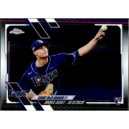 2021 Topps Chrome Update #USC85 Shane McClanahan NM-MT RC Rookie Tampa Bay Rays Baseball Card