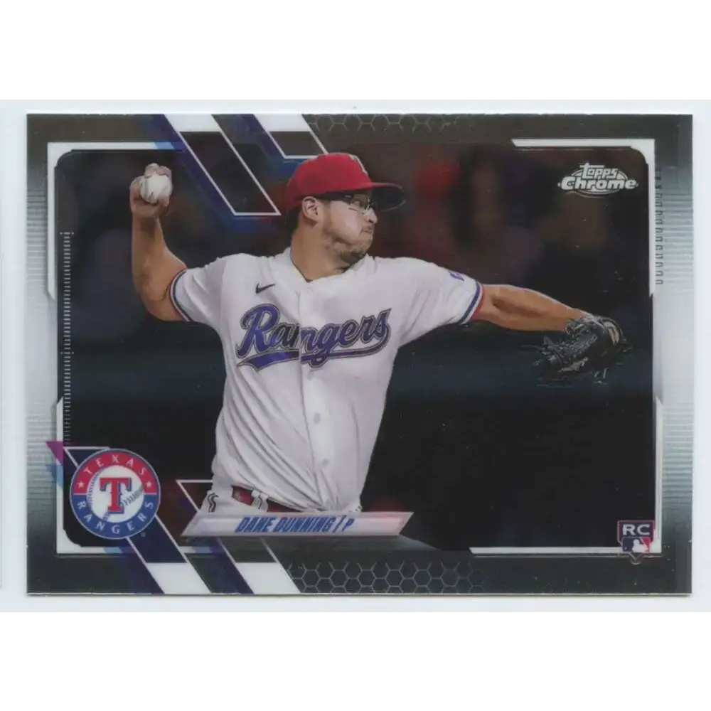 2021 Topps Chrome Update #USC9 Dane Dunning NM-MT RC Rookie Texas Rangers Baseball Card