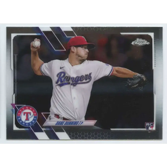 2021 Topps Chrome Update #USC9 Dane Dunning NM-MT RC Rookie Texas Rangers Baseball Card