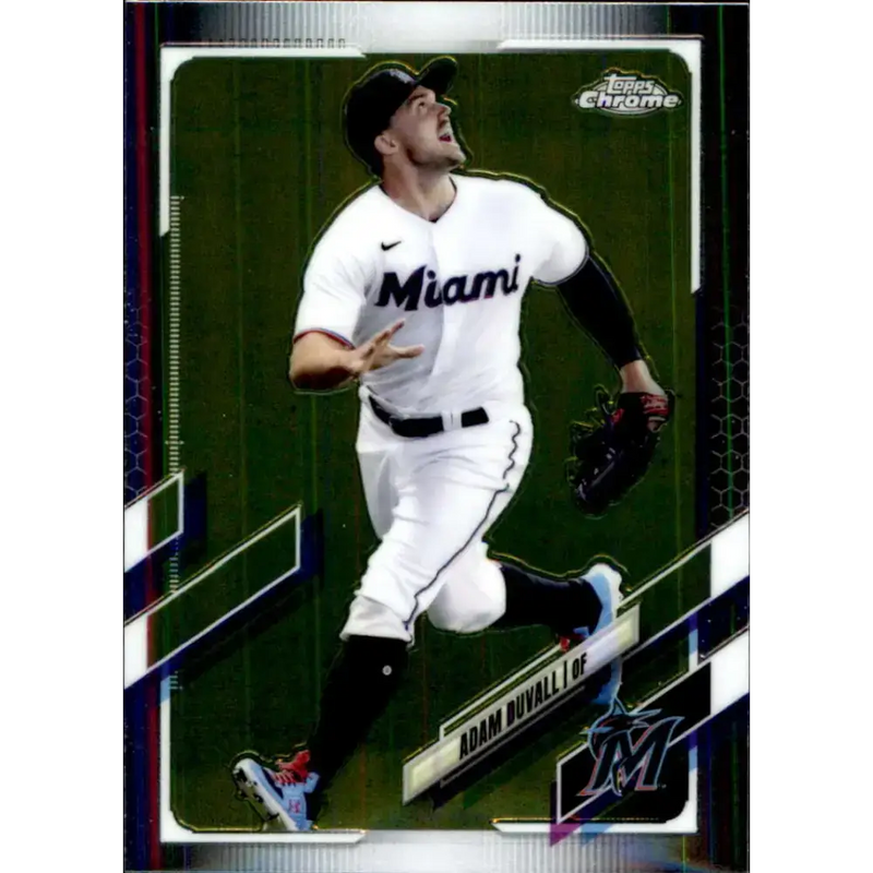 2021 Topps Chrome Update #USC91 Adam Duvall NM-MT Miami Marlins Baseball Card - Baseball Card Single