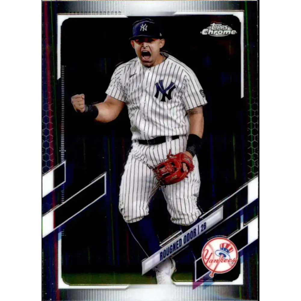 2021 Topps Chrome Update #USC93 Rougned Odor NM-MT New York Yankees Baseball Card - Trading Cards