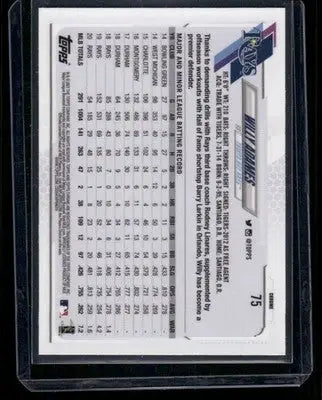 2021 Topps Chrome Willy Adames #75 Baseball - Baseball Card Single