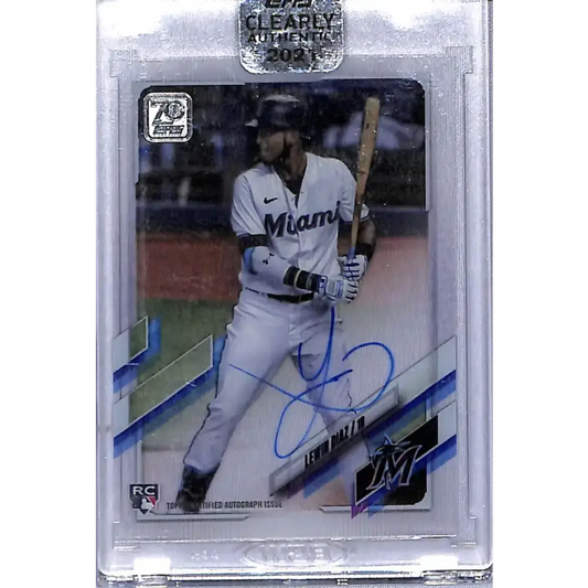 2021 Topps Clearly Authentic #CAA-LD Lewin Diaz NM-MT Auto Miami Marlins - Baseball Card Single