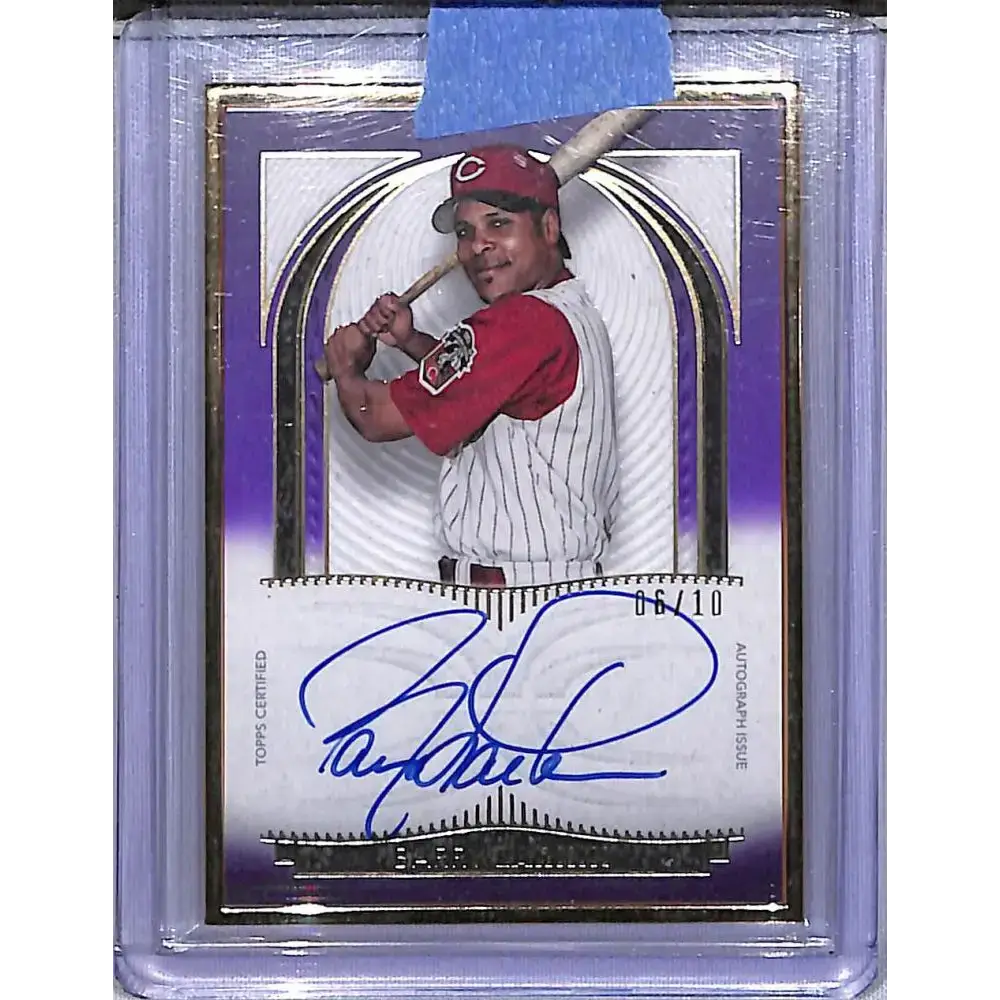 2021 Topps Definative Purple #DCFA-BL Barry Larkin NM-MT Auto 6/10 Cincinnati Reds - Baseball Card Single