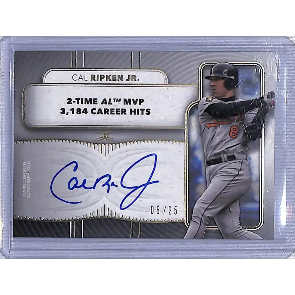 2021 Topps Definitive #LAC-CR Cal Ripken Jr. NM-MT Auto 5/25 Baltimore Orioles Baseball Card - Baseball Card Single