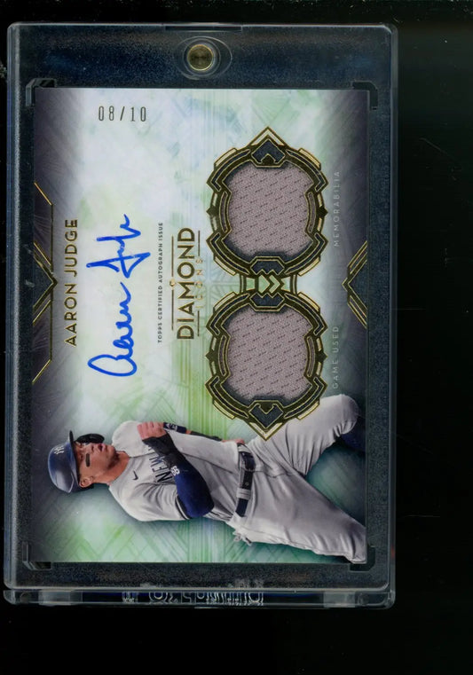 2021 Topps Diamond Icons Aaron Judge #SPD-AJ 08/10 Dual Relic Baseball - Collectible Baseball