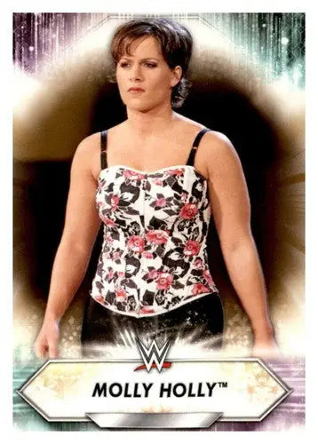 2021 Topps Exclusive Bronze Molly Holly wrestling card with original gloss and Simply Sandoval