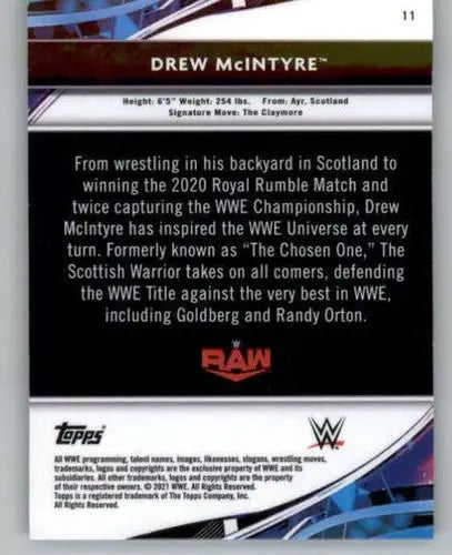 2021 Topps Finest #11 Drew McIntyre NM-MT ID:42467 - Other
