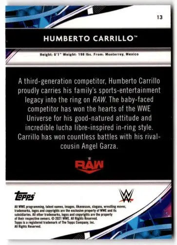 2021 Topps Finest #13 Humberto Carrillo NM-MT ID:41609 - Baseball Card Single