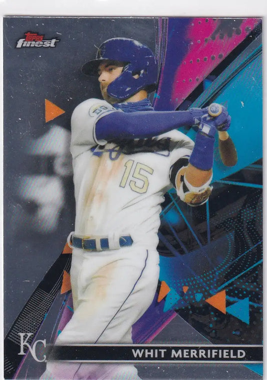 2021 TOPPS FINEST #3 WHIT MERRIFIELD- KANSAS CITY ROYALS - Baseball Card Single