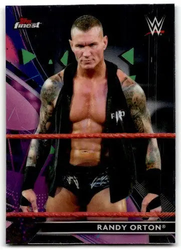 2021 Topps Finest Randy Orton wrestling card with original gloss, a collectible cards typically sell