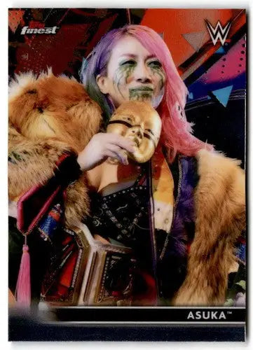 Asuka wrestling card with original gloss from 2021 Topps Finest Simply Sandoval collection