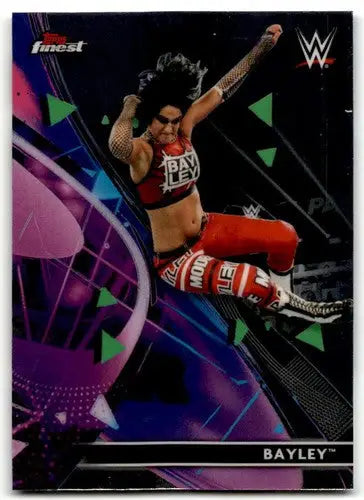 Original gloss Bayley wrestling card from 2021 Topps Finest Simply Sandoval collection