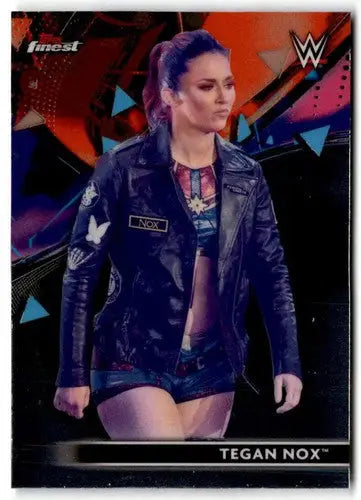 Original gloss Tegan Nox wrestling card from 2021 Topps Finest, a collectible that simply Sandoval cards typically sell