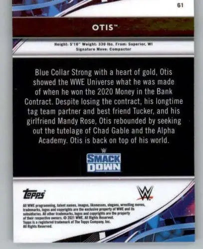 2021 Topps Finest #61 Otis NM-MT ID:42512 - Baseball Card Single