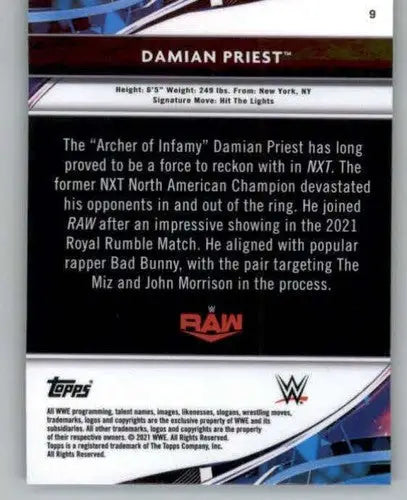 2021 Topps Finest #9 Damian Priest NM-MT ID:42505 - Other