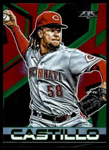 Baseball trading card of Luis Castillo in Cincinnati Reds uniform, original gloss NM-MT