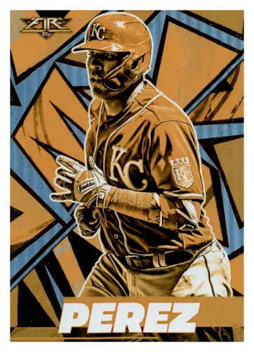 2021 Topps Fire Gold Minted #158 Salvador Perez NM-MT Royals ID:44762 - Baseball Card Single