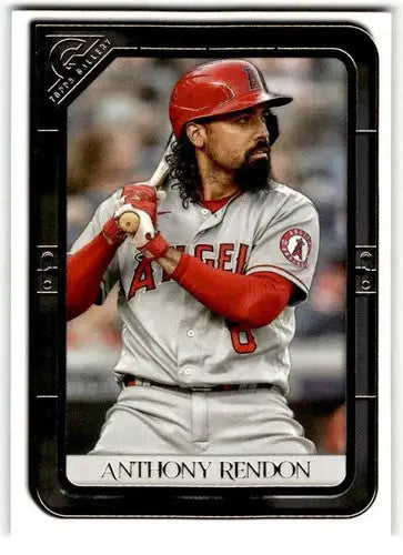 2021 Topps Gallery Anthony Rendon baseball card with original gloss featuring Angels