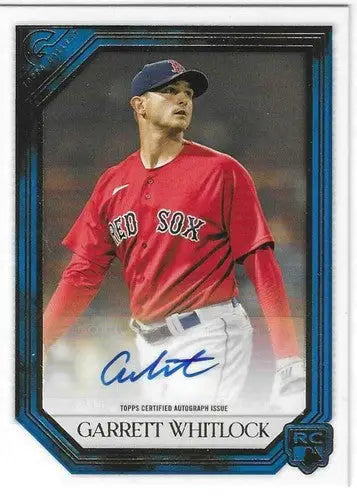 2021 Topps Gallery Rookie Autographs Blue #RA-GW Garrett Whitlock NM-MT Auto 38/ - Baseball Card Single