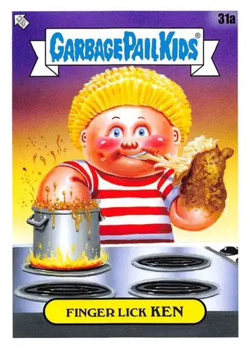 Garbage Pail Kids trading card 31A Finger Lick Ken from 2021 Topps Food Fight series