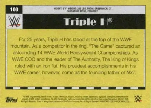 2021 Topps Heritage #100 Triple H NM-MT - Baseball Card Single