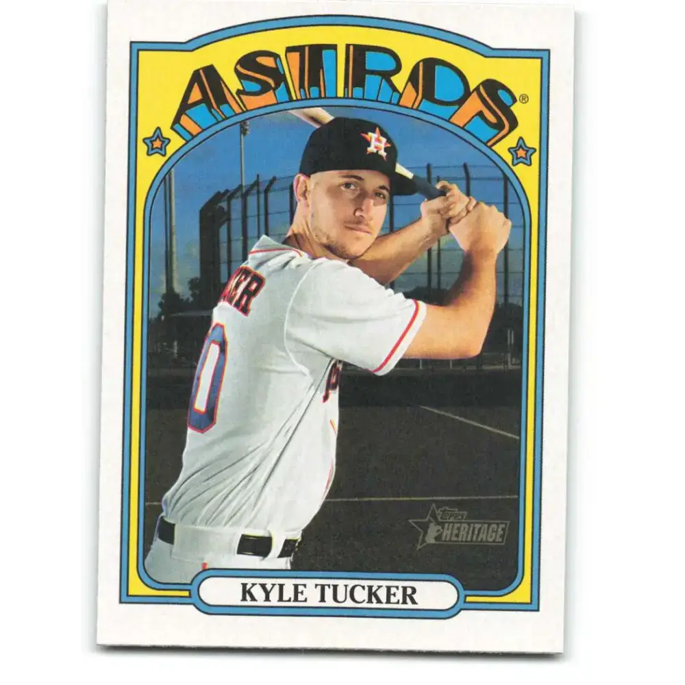2021 Topps Heritage #111 Kyle Tucker NM-MT Houston Astros Baseball Card - Baseball Card Single