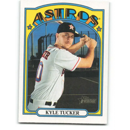 2021 Topps Heritage #111 Kyle Tucker NM-MT Houston Astros Baseball Card - Baseball Card Single