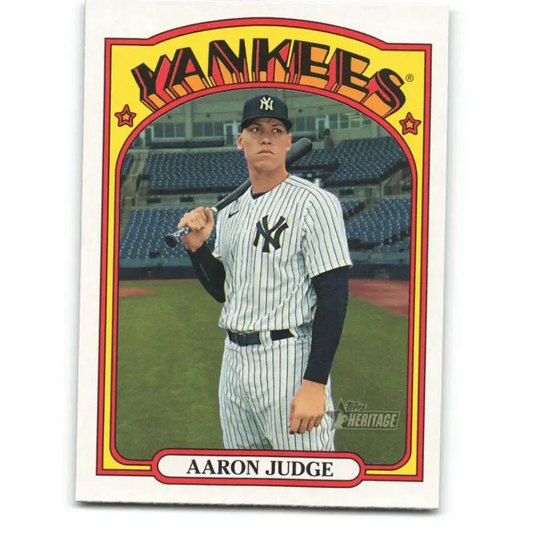 2021 Topps Heritage #121 Aaron Judge NM-MT New York Yankees Baseball Card