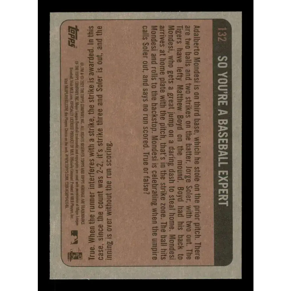 2021 Topps Heritage #132 Starling Marte NM-MT Miami Marlins Baseball Card - Baseball Card Single