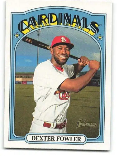 2021 Topps Heritage #161 Dexter Fowler NM-MT Cardinals ID:34764 - Baseball Card Single