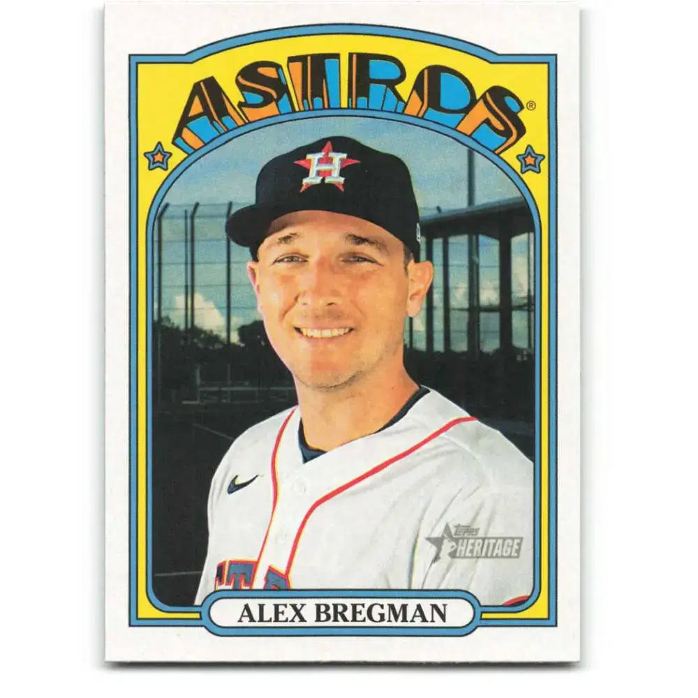2021 Topps Heritage #163 Alex Bregman NM-MT Houston Astros Baseball Card - Baseball Card Single