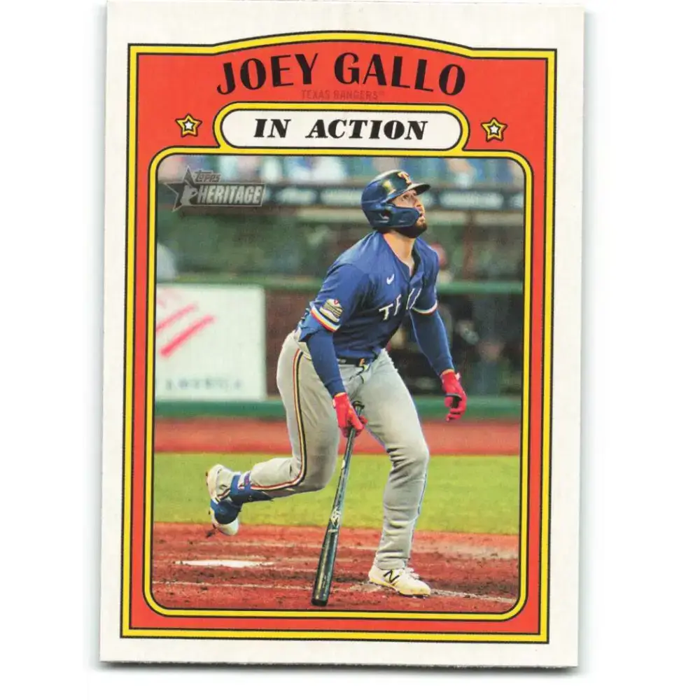 2021 Topps Heritage #180 Joey Gallo NM-MT Texas Rangers Baseball Card - Baseball Card Single